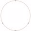 68577:60009:P 14kt Rose 1/4 CTW Diamond Bezel 18" Necklace