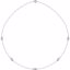 68577:60011:P 14kt White 1/2 CTW Diamond Bezel 18" Necklace