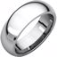 IR5.5:208:P 14kt White 6.5mm Comfort Fit Band