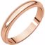 MG9:100:P 14kt Rose 3mm Milgrain Band