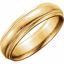 50108:103:P 10kt Yellow 6mm Milgrain Band Size 7.5