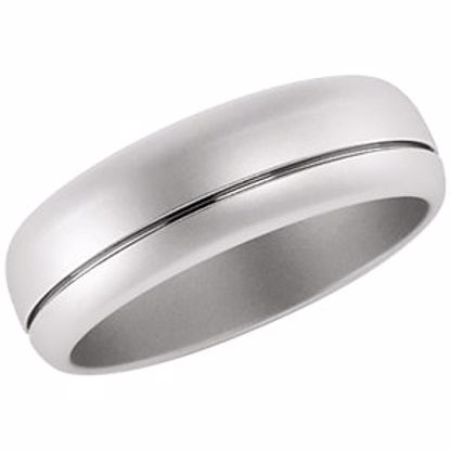 51346:2032:P Platinum 6mm Band Size 9.5