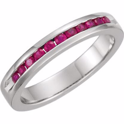 62855:60028:P Ruby Classic Channel Set Anniversary Band