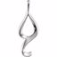 80666:73167:P 10kt White Freeform Pendant