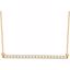 651084:60006:P 14kt Yellow 1/2 CTW Diamond Bar 16-18" Necklace