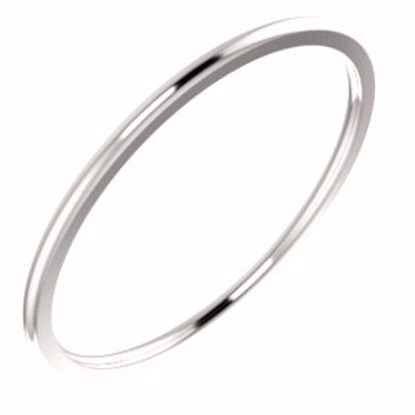 IR9:913:P 14kt White 1mm Comfort Fit Band
