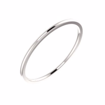 IR8.5:922:P 14kt White 1mm Comfort Fit Band