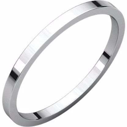 F5:907:P 14kt White 1.5mm Flat Band