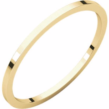 F6.5:912:P 14kt Yellow 1mm Flat Band