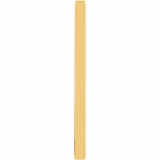51517:60000:P 14kt Yellow Vertical Bar Pendant