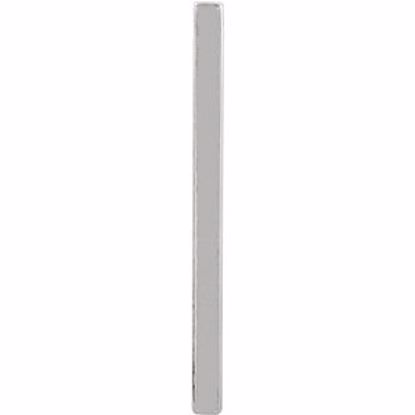 51517:60001:P 14kt White Vertical Bar Pendant