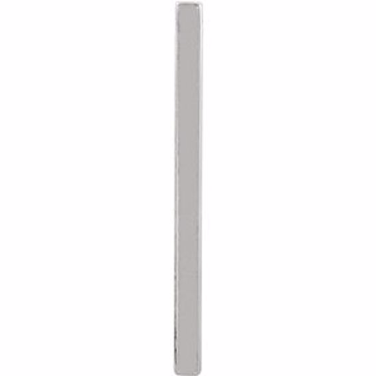 51517:60001:P 14kt White Vertical Bar Pendant