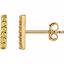 651757:60005:P 14kt Yellow 1/10 CTW Yellow Diamond Vertical Bar Earrings