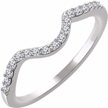 651845:101:P 14kt White 1/5 CTW Diamond Band