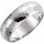 51529:307:P 14kt Yellow 6mm Half Round Hammer Finish Band Size 7