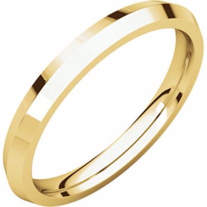 KER6:106:P 10kt Yellow 2.5mm Knife Edge Comfort Fit Band