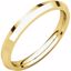 KER6:106:P 10kt Yellow 2.5mm Knife Edge Comfort Fit Band