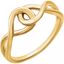 651899:60000:P 14kt Yellow Infinity-Style Knot Design Ring