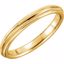 51540:122:P 14kt Yellow 2.5mm Knife Edge Comfort Fit Milgrain Band Size 8.5