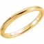 51540:129:P 14kt Yellow 2.5mm Knife Edge Comfort Fit Milgrain Band Size 12