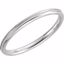 51539:112:P 14kt White 2mm Comfort Fit Milgrain Band Size 11