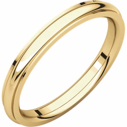 IRE11.5:128:P 14kt Yellow 2.5mm Comfort Fit Edge Band 