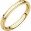 IRE11.5:128:P 14kt Yellow 2.5mm Comfort Fit Edge Band 