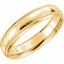 51542:121:P 14kt Yellow 5mm Half Round Comfort Fit Milgrain Hammer Finish Band Size 8 