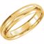 51539:183:P 14kt Yellow 5mm Comfort Fit Milgrain Band Size 9