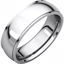 IRE10.5:201:P 14kt White 6mm Comfort Fit Edge Band 
