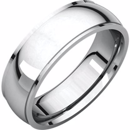 IRE5.5:191:P 14kt White 6mm Comfort Fit Edge Band 