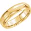 51539:206:P 14kt Yellow 6mm Comfort Fit Milgrain Band Size 5.5