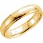 51534:156:P 14kt Yellow 5mm Half Round Edge Comfort Fit Hammer Finish Band Size 10.5