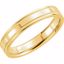 51536:138:P 14kt Yellow 4mm Flat Comfort Fit Milgrain Band Size 11.5