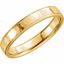 51537:158:P 14kt Yellow 4mm Flat Comfort Fit Milgrain Hammer Finish Band Size 11.5