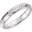 122720:6000:P 14kt White 1/10 CTW Diamond Knife Edge Comfort Fit 4mm Band Size 5