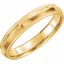 51540:157:P 14kt Yellow 4mm Knife Edge Comfort Fit Milgrain Band Size 11