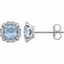 651954:60012:P 14kt White Sky Blue Topaz & 1/10 CTW Diamond Earrings