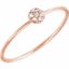 651922:60002:P 14kt Rose .04 CTW Diamond Petite Circle Ring