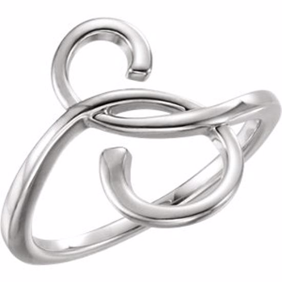 51520:105:P Platinum Freeform Ring