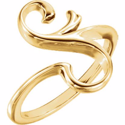 51522:102:P 14kt Yellow Freeform Ring