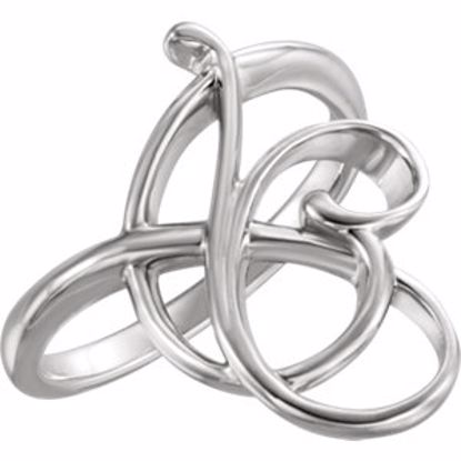 51525:105:P Platinum Freeform Ring