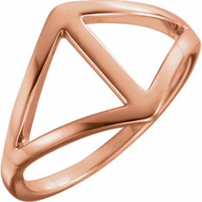 51545:103:P 14kt Rose Freeform Ring