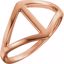 51545:103:P 14kt Rose Freeform Ring