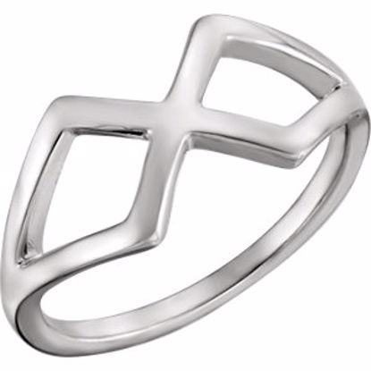 51546:105:P Platinum Freeform Ring