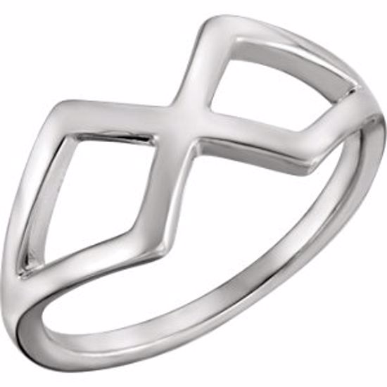 51546:105:P Platinum Freeform Ring
