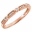 651977:60002:P 14kt Rose 1/10 CTW Diamond Stackable Ring