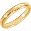 51528:506:P 14kt Yellow 4mm Comfort Fit Hammer Finish Band Size 6