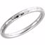 51528:1065:P 14kt White 2mm Comfort Fit Hammer Finish Band Size 6.5