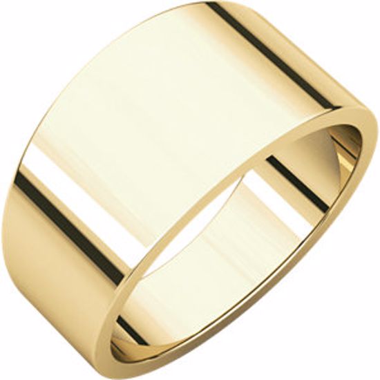 FT11.5:4485:P 10kt Yellow 10mm Flat Tapered Band